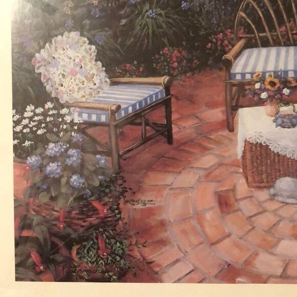 Vintage Patio Flower Garden Art - Picture 7 of 8
